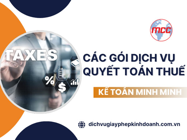Các gói dịch vụ quyết toán thuế cuối năm tại Kế toán Minh Minh
