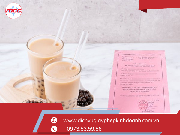 Điều kiện cấp giấy chứng nhận đủ điều kiện an toàn thực phẩm cho quán trà sữa