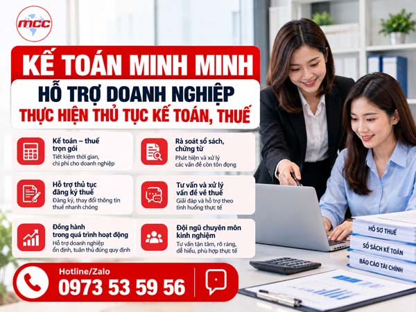 Kế toán Minh Minh hỗ trợ doanh nghiệp