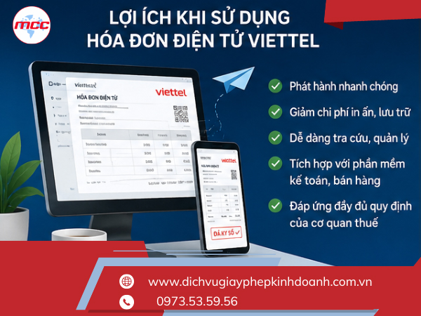Lợi ích khi sử dụng hoá đơn điện tử viettel