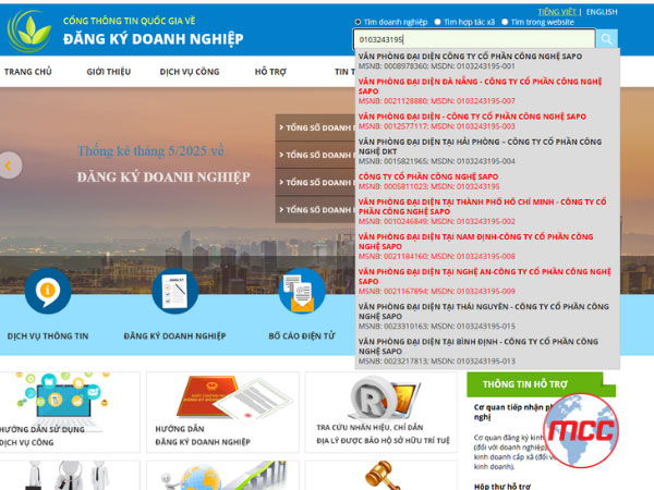 Cách tra cứu mã ngành nghề kinh doanh của doanh nghiệp bằng mã số thuế