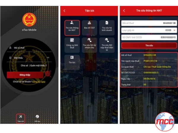 Tra cứu MST cá nhân qua ứng dụng eTAX mobile