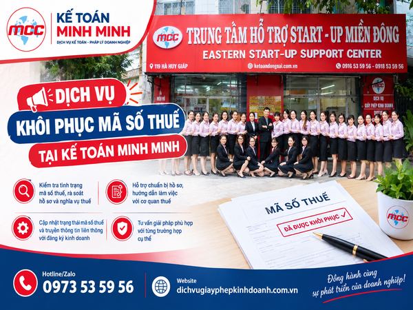 Dịch vụ khôi phục mã số thuế tại Kế toán Minh Minh