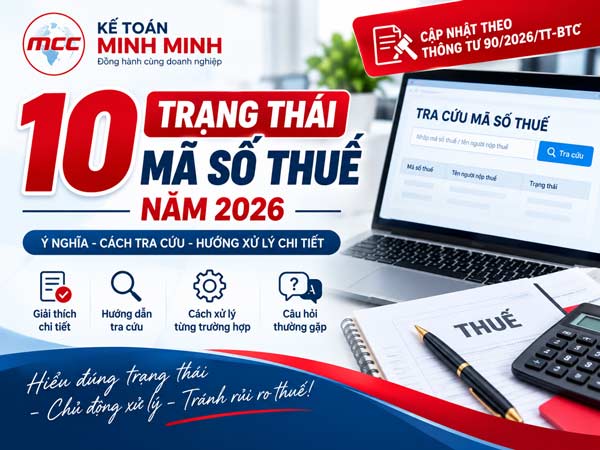 10 trạng thái mã số thuế năm 2026