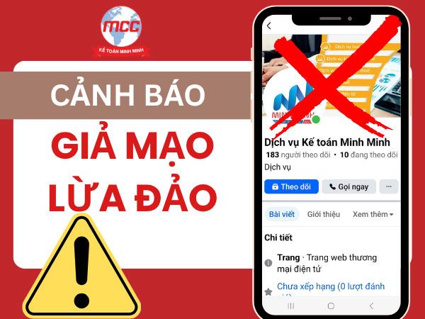 Cảnh báo giả mạo thương hiệu Công ty Kế toán Minh Minh – Thông báo chính thức đến khách hàng
