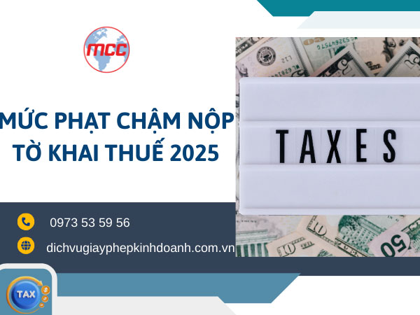 Mức phạt chậm nộp tờ khai thuế