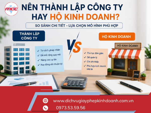 Nên thành lập công ty hay hộ kinh doanh?