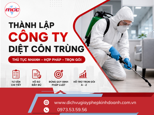 Thành lập công ty diệt côn trùng