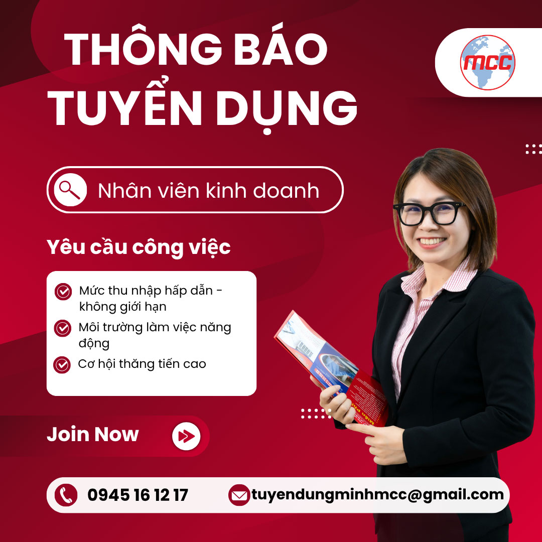 Thông báo tuyển dụng nhân viên kinh doanh