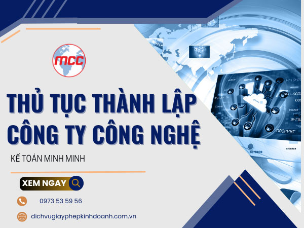 Hướng dẫn chi tiết thủ tục thành lập công ty công nghệ